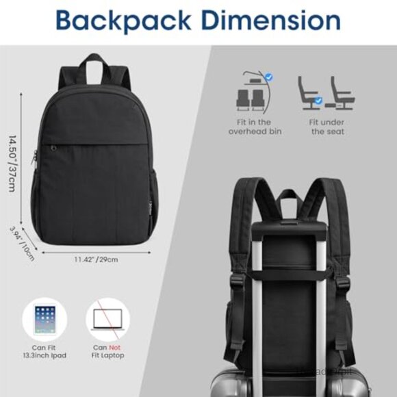 Mini Backpack Water-Resistant Daypack Adjustable Straps 15L Capacity Travel main image 2